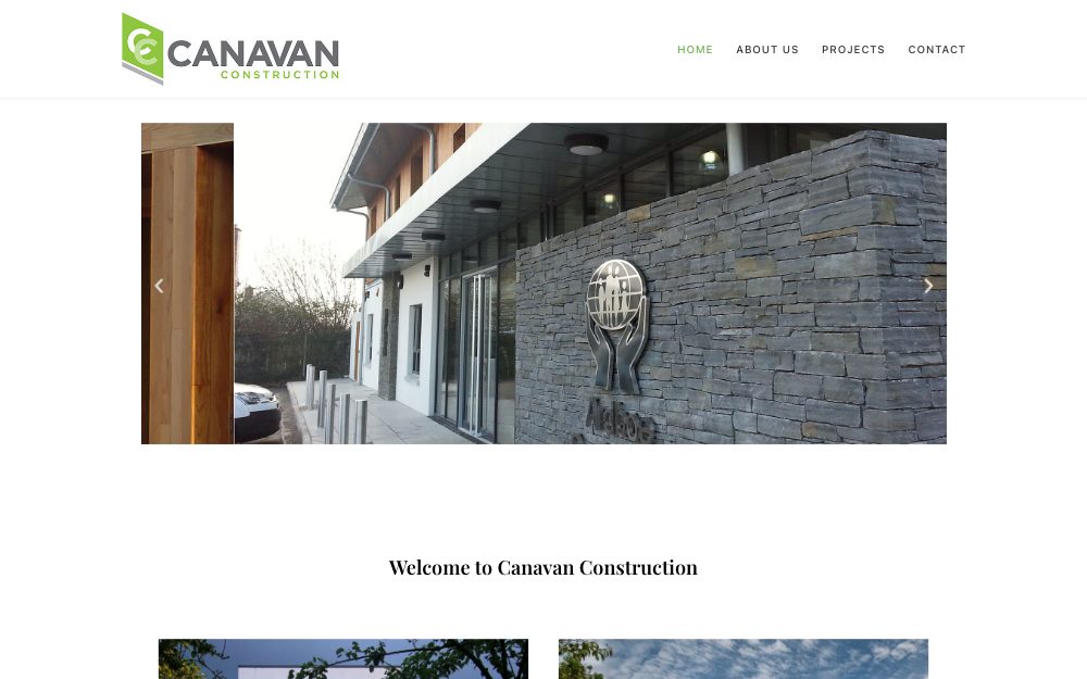 Canavan Construction homepage